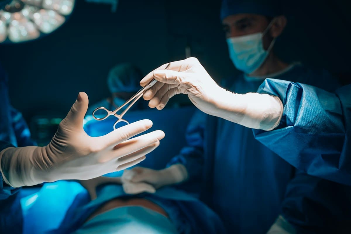 Surgeon: Performing a procedure