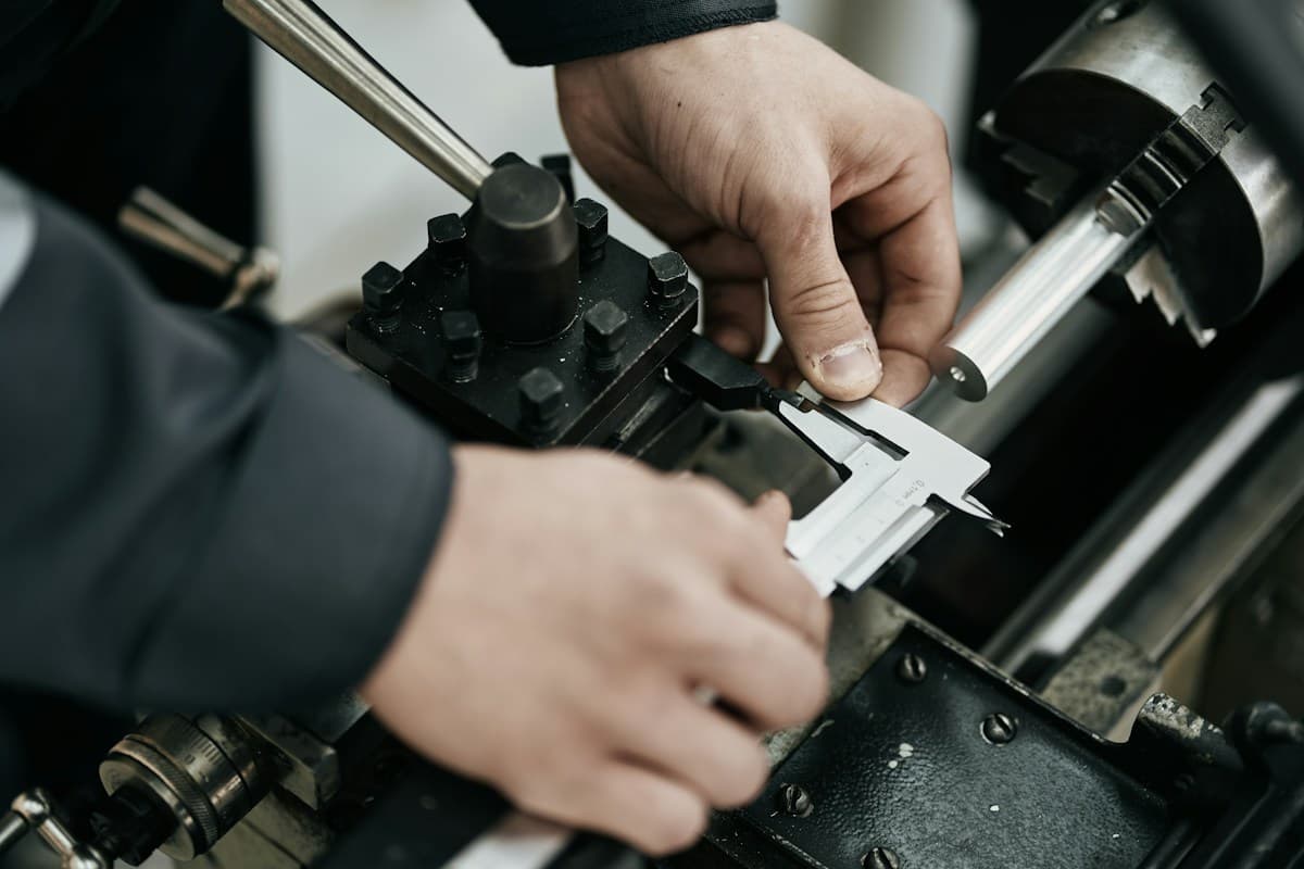 Technician: Servicing industrial equipment